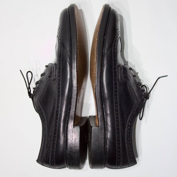 Florsheim Imperial Made in USA Black Leather Wingtip Oxford Shoes Men Size 9D main image 4